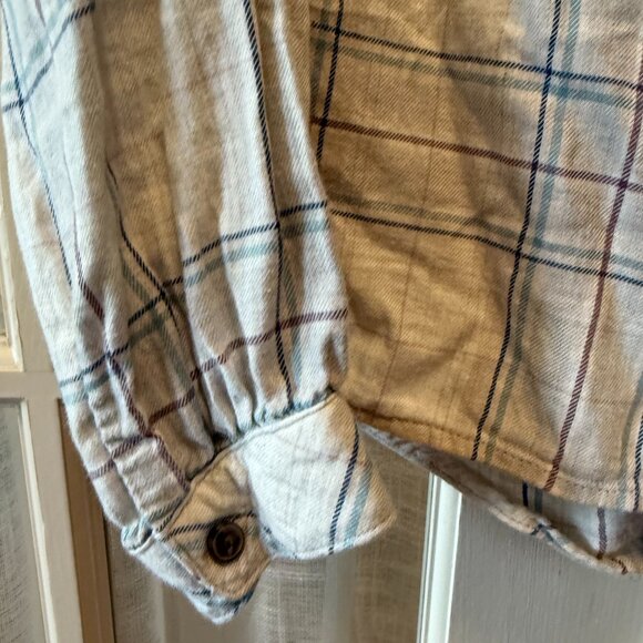 J. Jill Soft Plaid Button Down Blouse - Picture 2 of 5